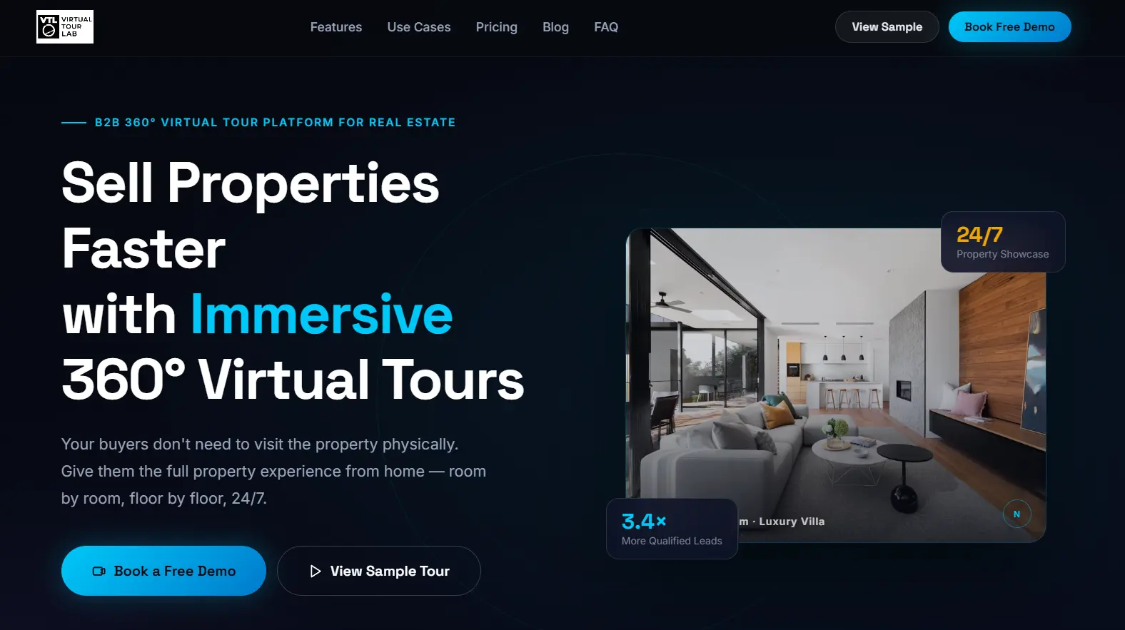 Virtual Tour Lab immersive 360 degree property platform created by CTRLab